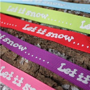 let it snow ribbon
